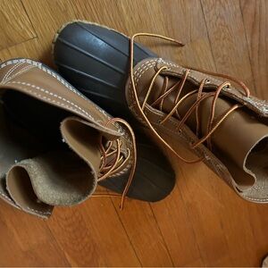 Mens L.L.Bean 8” duck boots size 11 like new